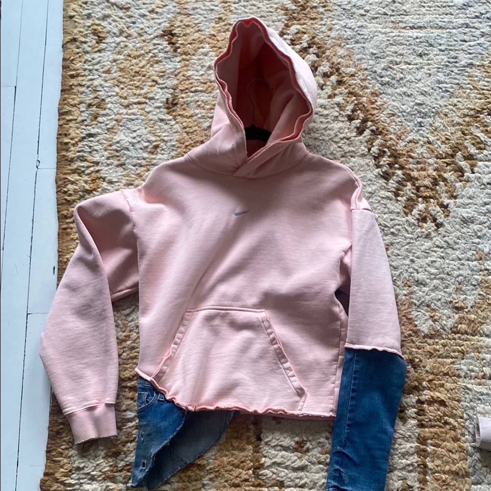 Nike reworked by me! Diesel Jean accents and distressed look